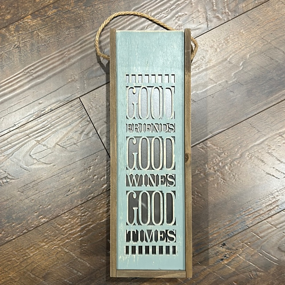 Wine box and decorative light